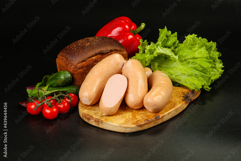 Natural meat sausages with minced meat Natural meat sausages with minced meat