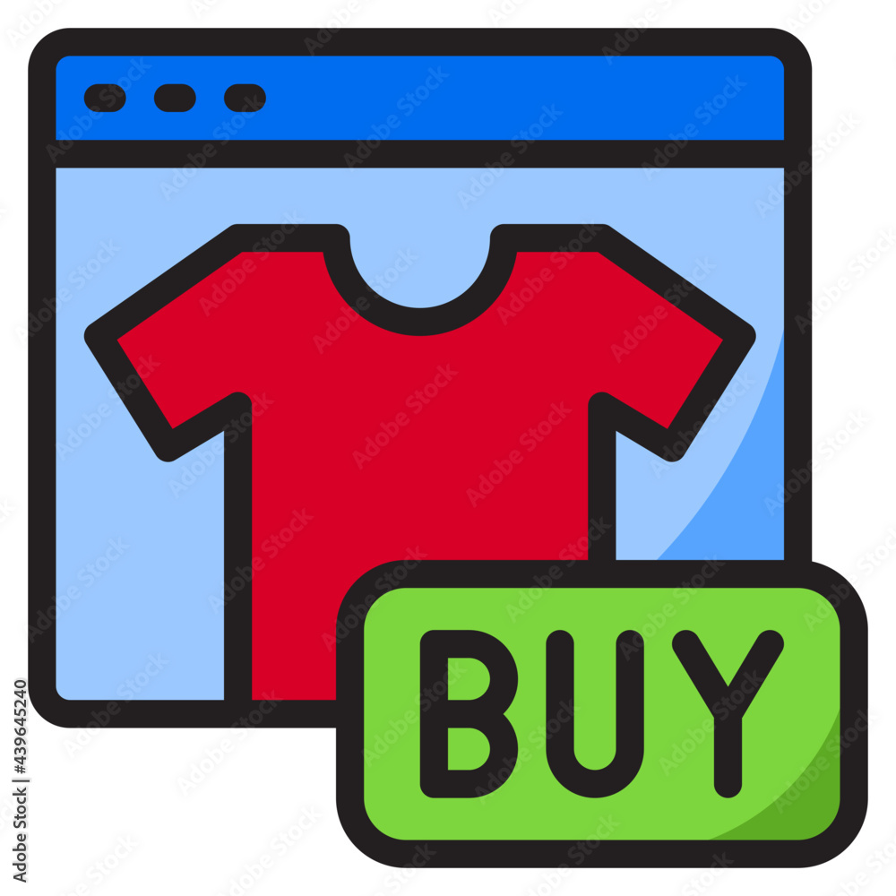 buy color line style icon buy color line style icon