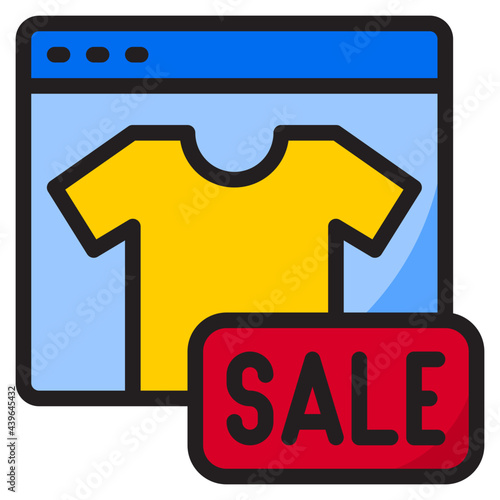 sale color line style icon