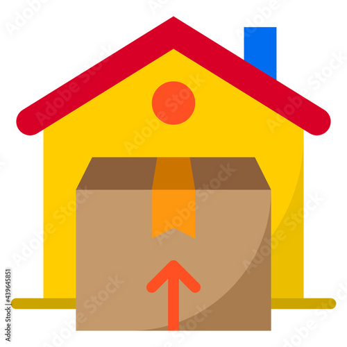 box flat style icon