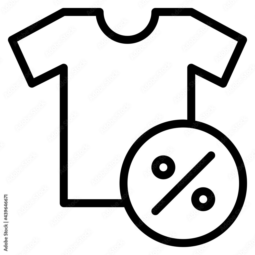 discount outline style icon discount outline style icon