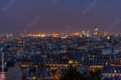 Montmartre in Paris. Cultural place  and the highest place in Paris