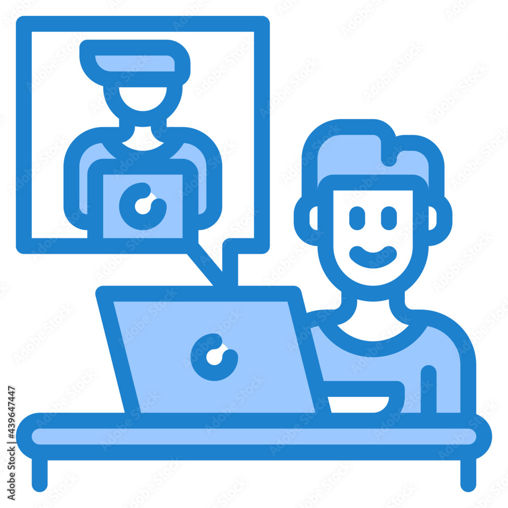 office blue style icon office blue style icon