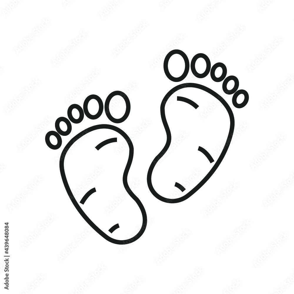 footprint icons symbol vector elements for infographic web footprint icons symbol vector elements for infographic web