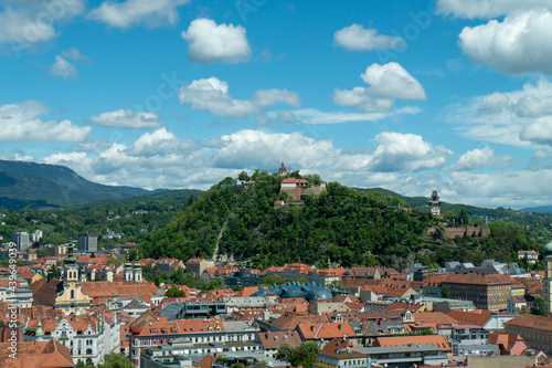 Blick auf den Grazer Schlossberg