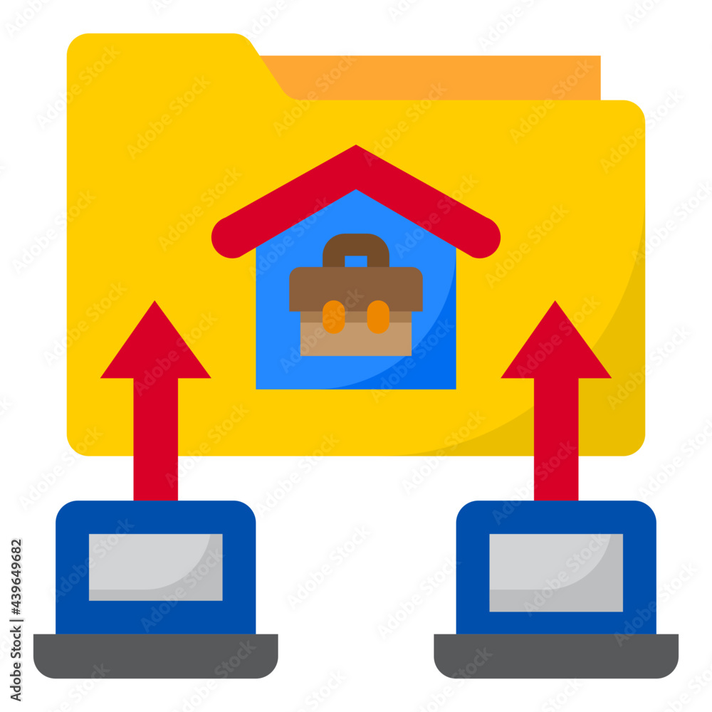 Fototapeta premium home flat style icon