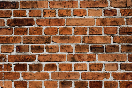 Red bricks wall