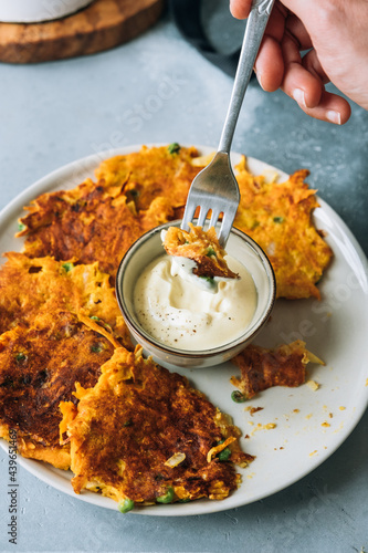 Sweet potato fritters photo