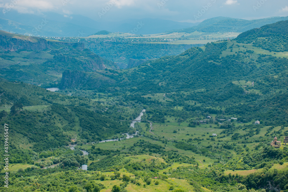 view of the mountains from above