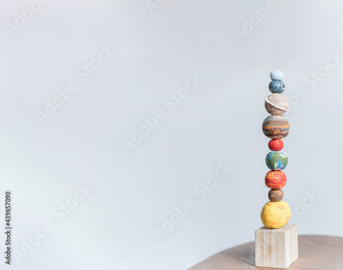 space planet stacking toy (no pluto) 