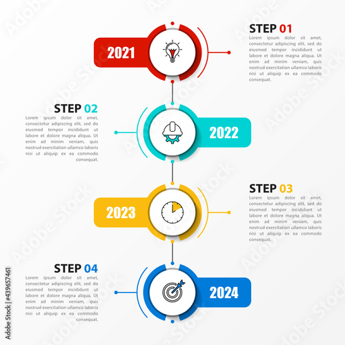 Infographic design template. Creative concept with 4 steps