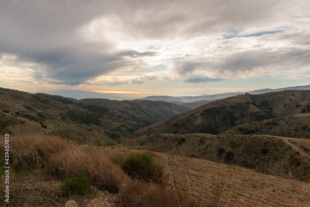 mountainous landscape in southern Spain mountainous landscape in southern Spain