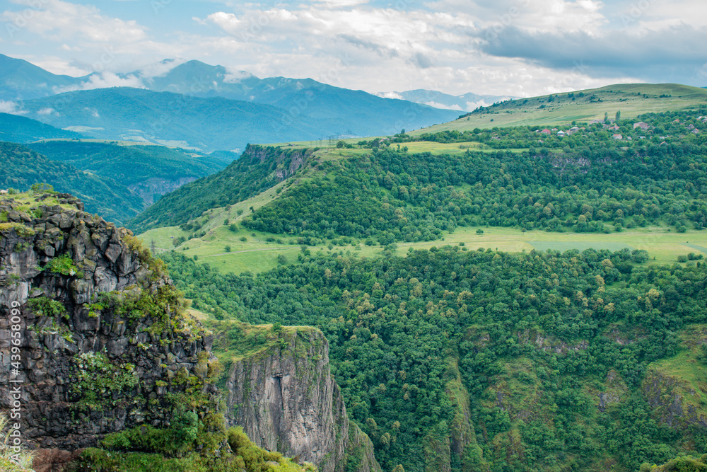 view of the valley of the mountains