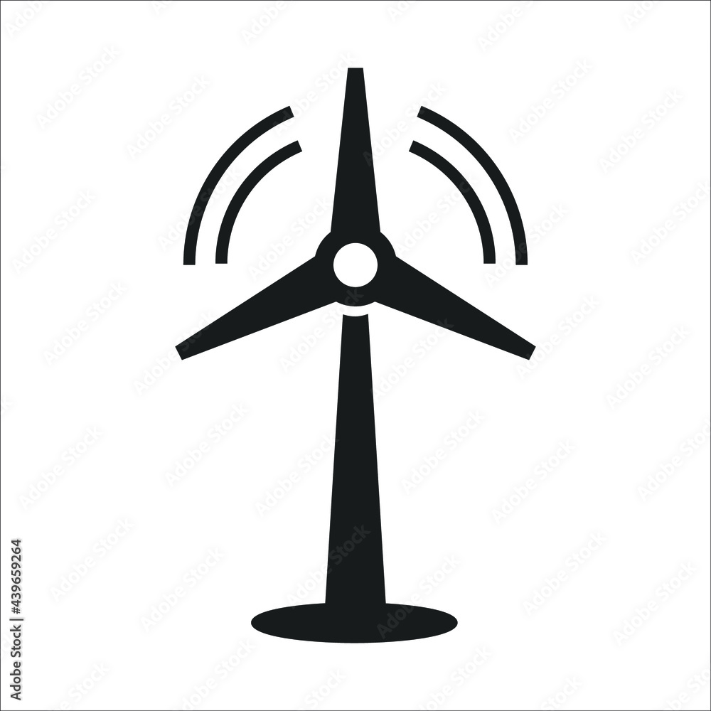 wind turbine icons symbol vector elements for infographic web wind turbine icons symbol vector elements for infographic web