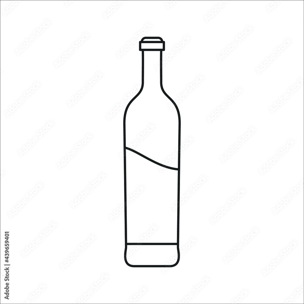 Wine bottle icons symbol vector elements for infographic web Wine bottle icons symbol vector elements for infographic web