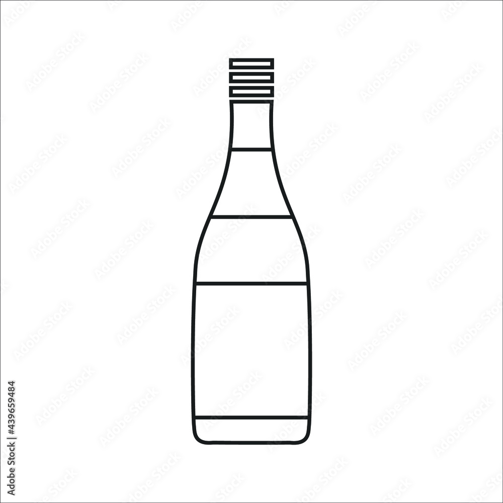 Wine bottle icons symbol vector elements for infographic web Wine bottle icons symbol vector elements for infographic web