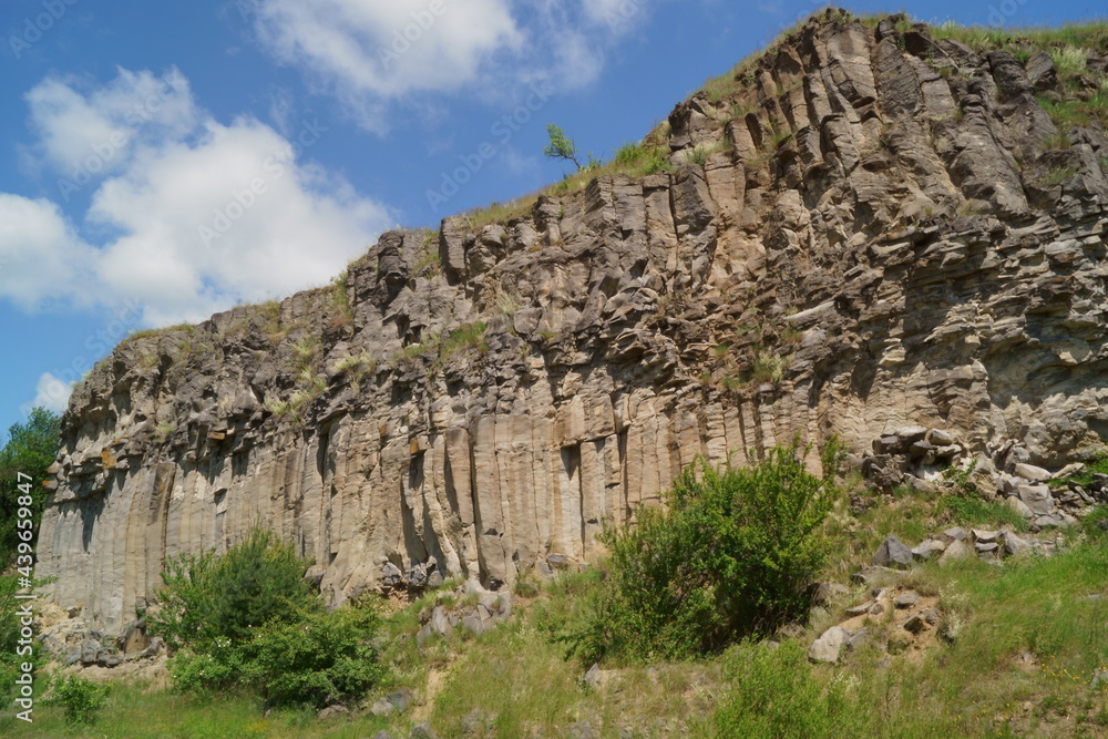 Basalt columns of Racos, Brasov, Transylvania, Romania Basalt columns of Racos, Brasov, Transylvania, Romania