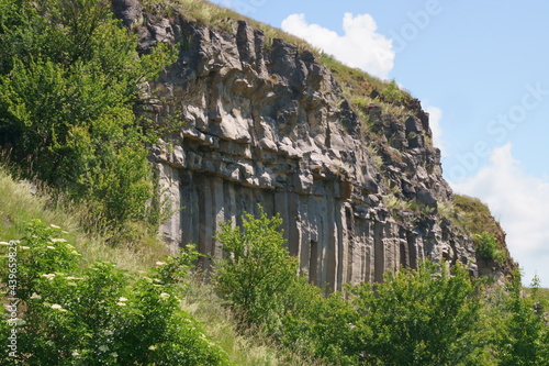 Basalt columns of Racos, Brasov, Transylvania, Romania