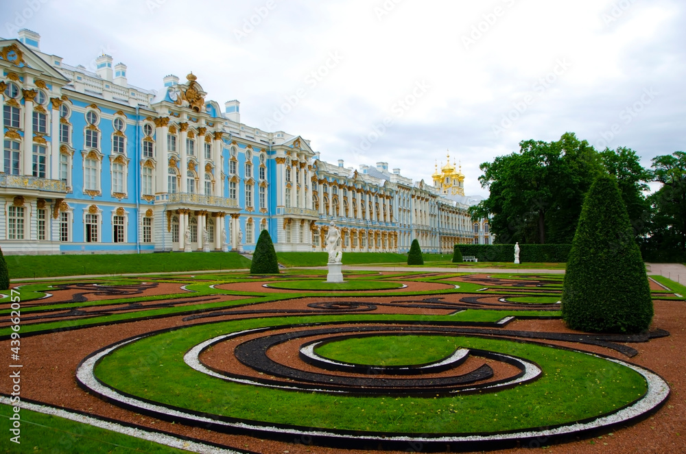Obraz premium Catherine palace and park in Tsarskoe Selo (Pushkin), St. Petersburg, Russia