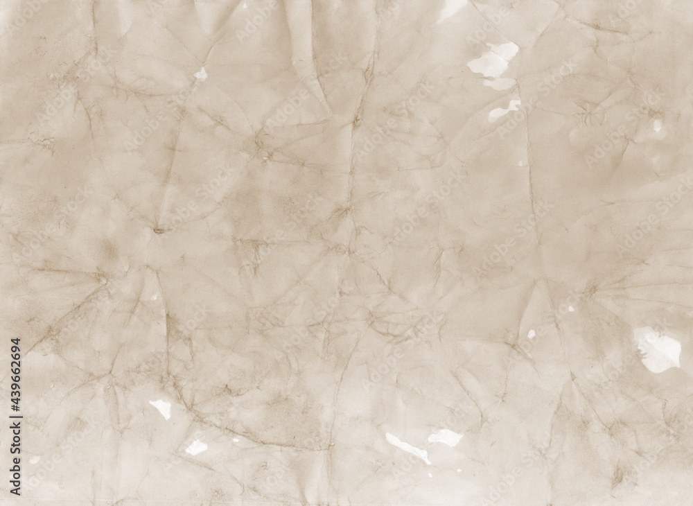 Obraz premium Weathered watercolor background. Aged paper crumpled texture.