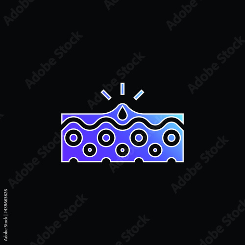 Acne blue gradient vector icon