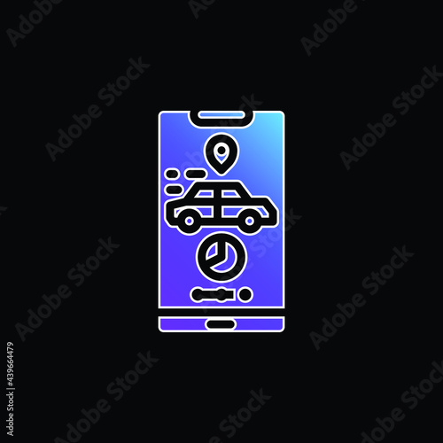 Application blue gradient vector icon