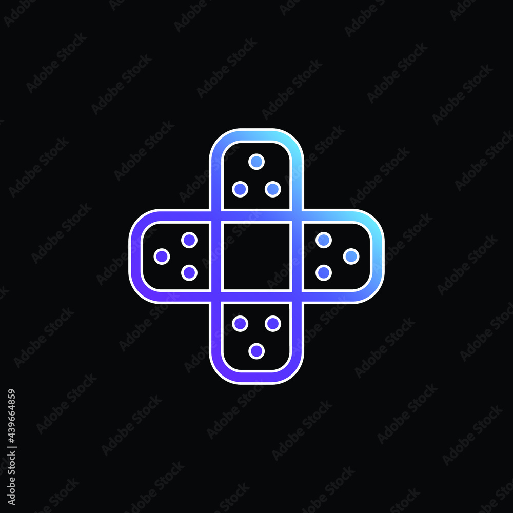 Bandage blue gradient vector icon Bandage blue gradient vector icon