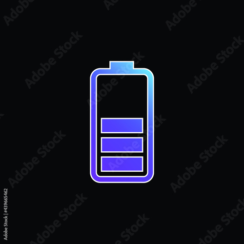 Battery Status blue gradient vector icon