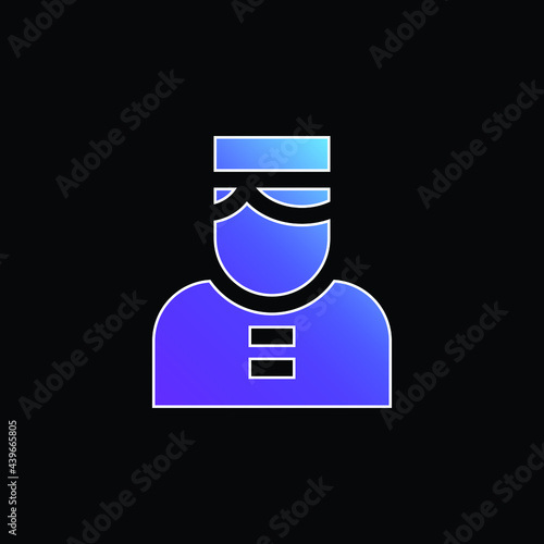 Bellboy blue gradient vector icon