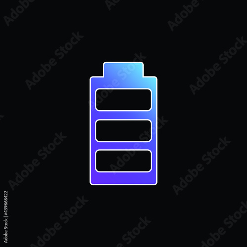 Battery blue gradient vector icon