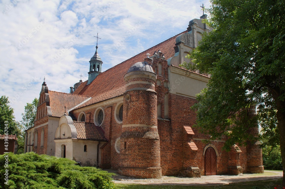 gothic-renaissance church of the Exaltation of the Holy Cross From the mid-16th century in Zakroczym, Poland
