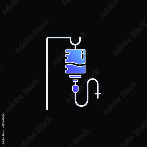 Blood blue gradient vector icon
