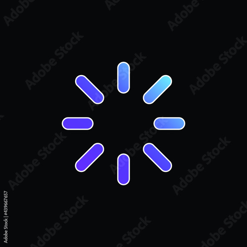 Birghtness blue gradient vector icon