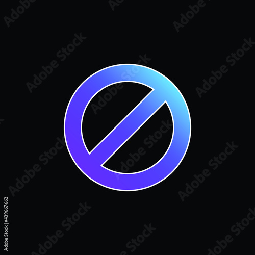 Block blue gradient vector icon