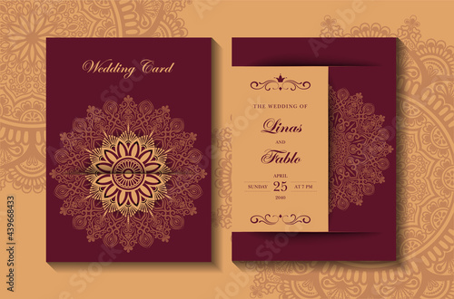 elegant premium wedding invitation card, luxury modern invitation card