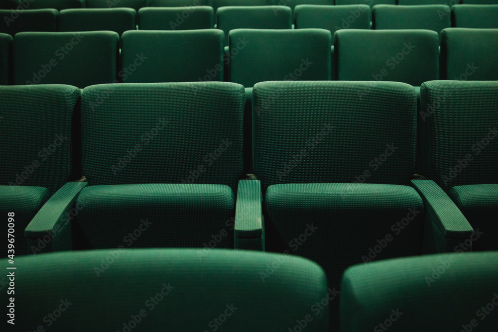 Green theater seats Green theater seats