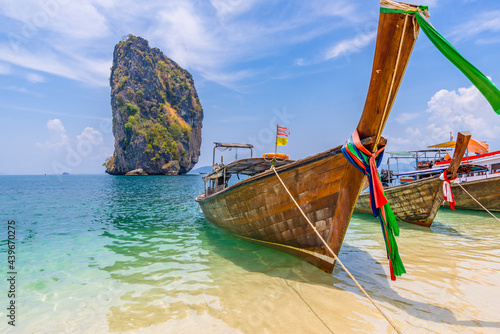 A view on Ko Mang Ta Ming from Poda island, Thailand