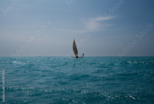 Traditional Tanzanian sai boat photo