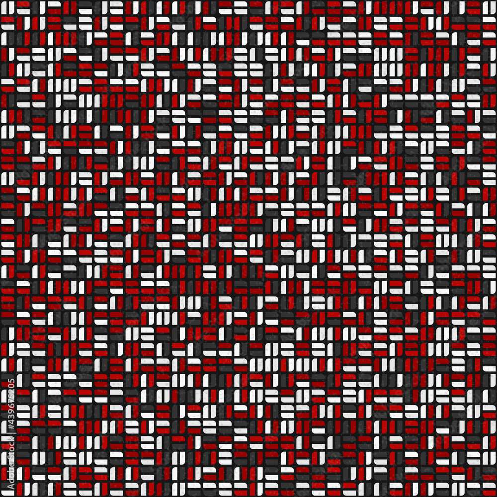 Fototapeta premium Abstract Geometric Pattern generative computational art illustration