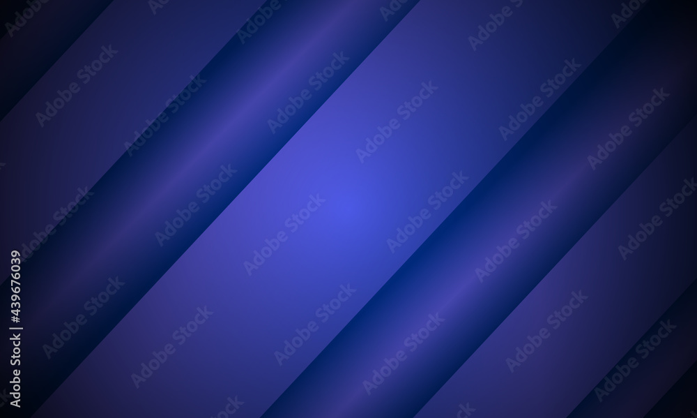Blue abstract background. Cover with stright stripes. The pattern for ad, booklets, leaflets. Vector illustration. Window blind. Sea waves.