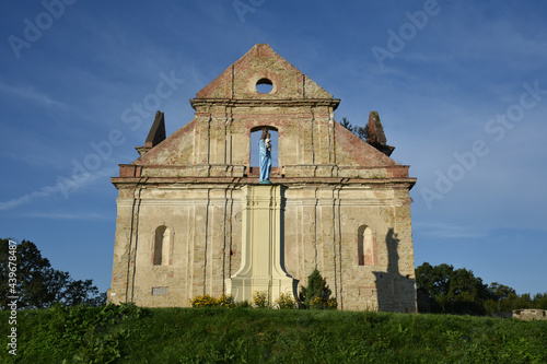 Ruins of the Discalced Carmelite Monastery in Zagorz, Podkarpackie, Poland photo