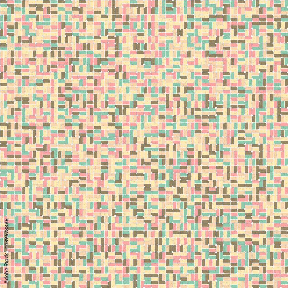 Fototapeta premium Abstract Geometric Pattern generative computational art illustration