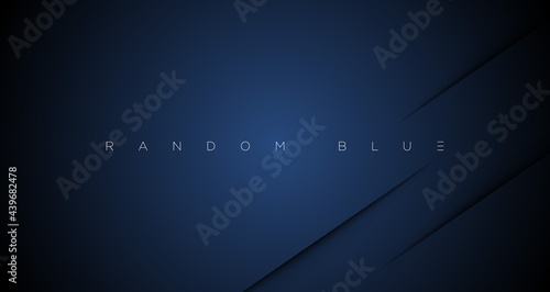 Minimal abstract navy blue cut wallpaper vector EPS