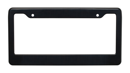 Black License Plate Frame