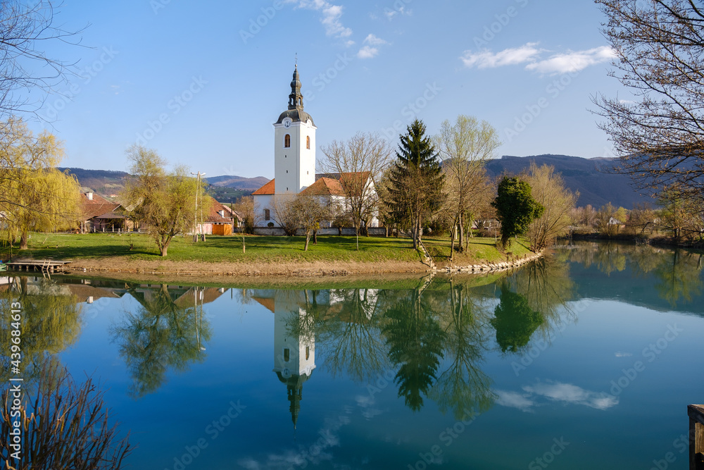 Kostanjevica na Krki old town in Slovenia