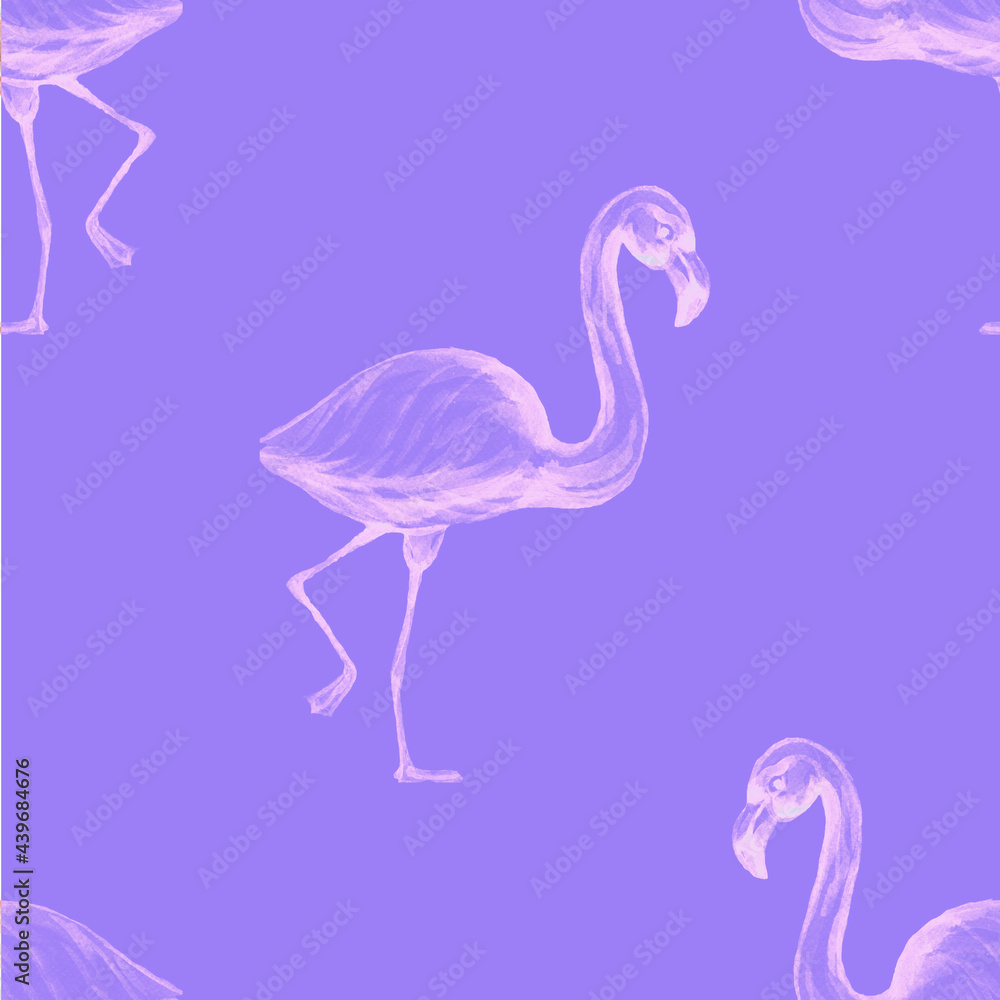flamingo face muzzle animals wild cartoon cute baby picture watercolor hand drawn illustration. Print textile vintage retro scandinavian style realism forest nature patern seamless flamingo face muzzle animals wild cartoon cute baby picture watercolor hand drawn illustration. Print textile vintage retro scandinavian style realism forest nature patern seamless