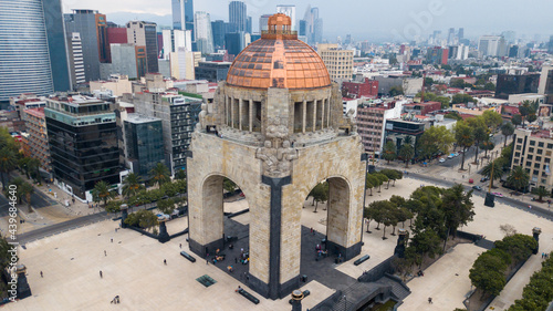 Mexico, Mexico City, Monument of Revolution, monumento a la revolucion, drone, dron, ciudad, paisaje, arquitectura