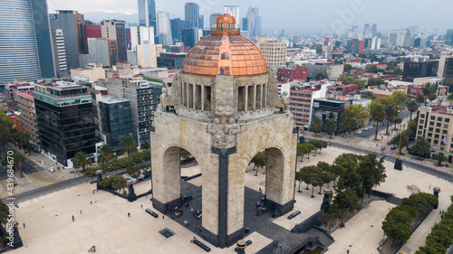 Mexico, Mexico City, Monument of Revolution, monumento a la revolucion, drone, dron, ciudad, paisaje, arquitectura