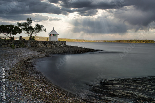 storm over the sea