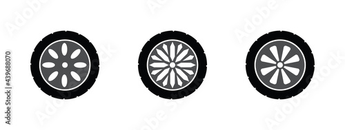 wheels isolated on white